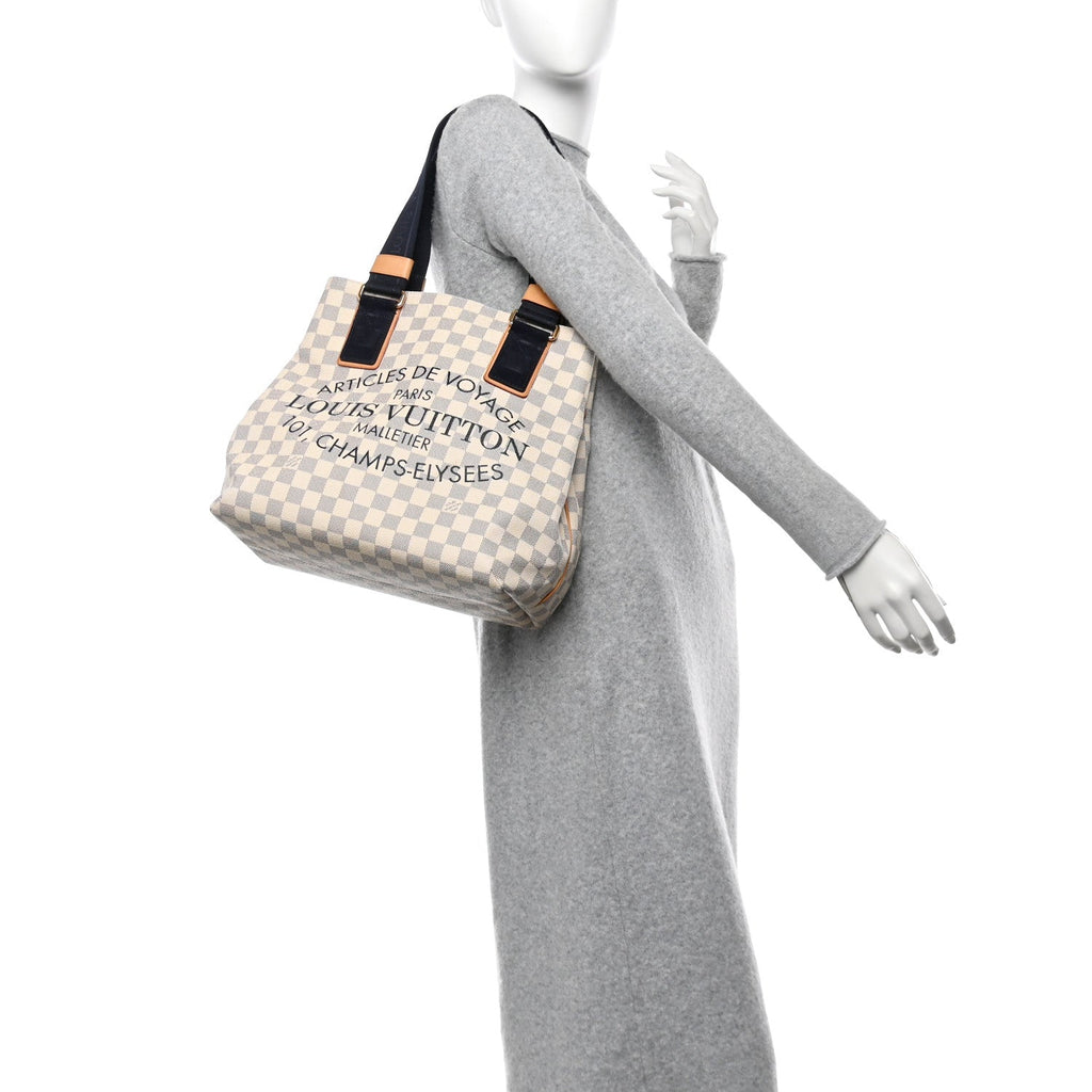 Damier Azur Beach Cabas PM