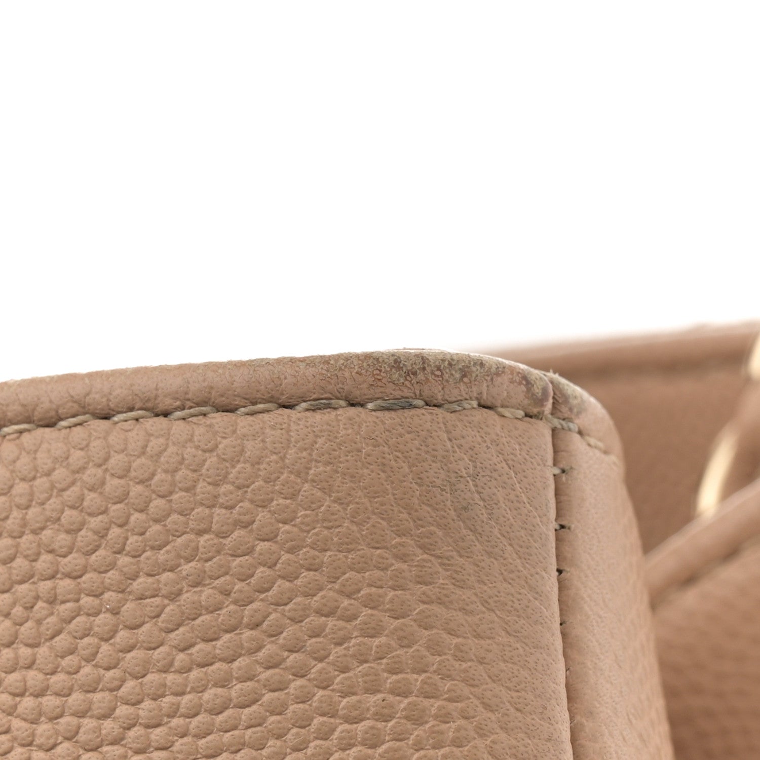 Caviar Quilted Large Business Affinity Shopping Bag Beige