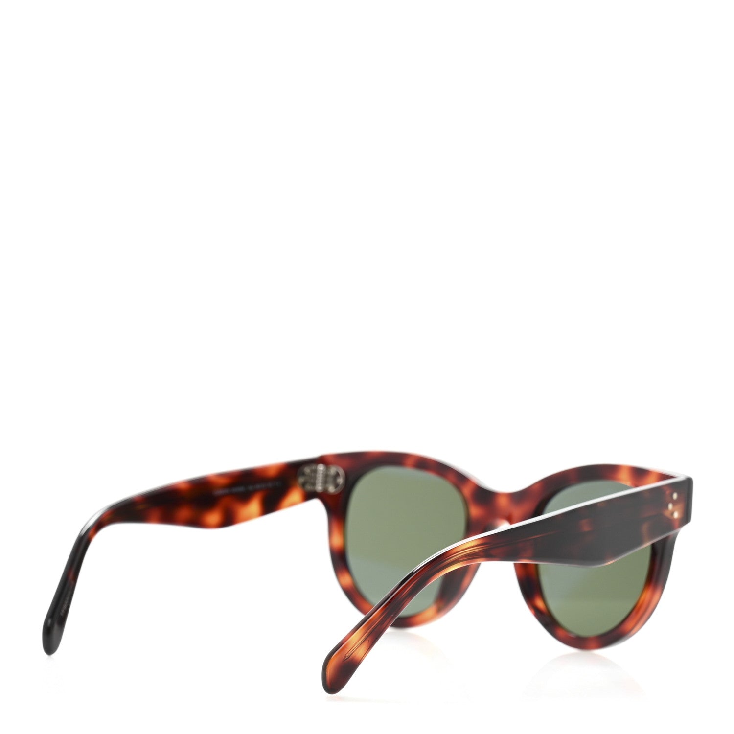 Acetate Studded Mineral Round Sunglasses CL40031 Tortoise