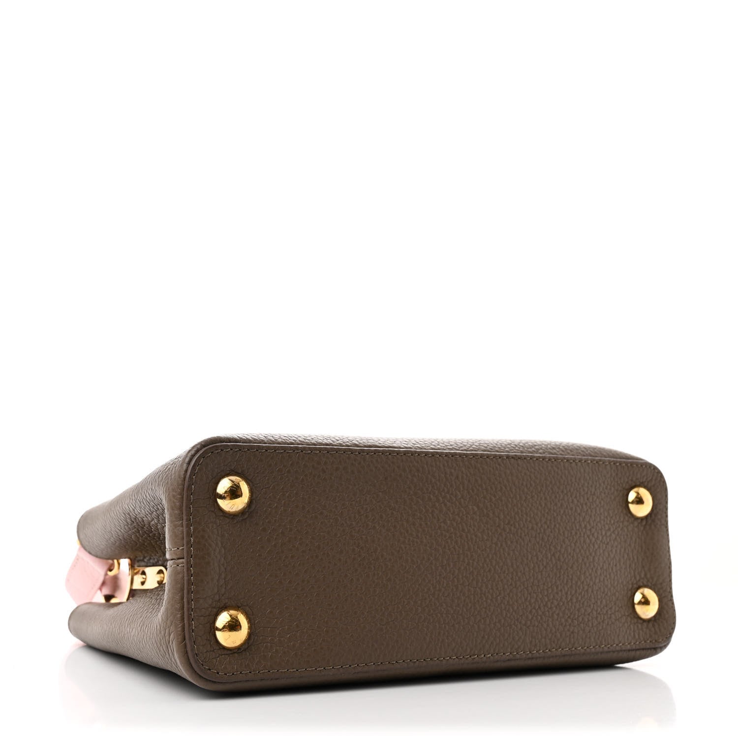 Taurillon Capucines BB Smokey Brown Creme Pink