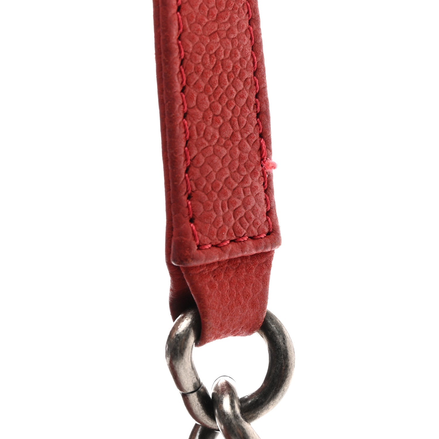 Iridescent Caviar Quilted Medium Boy Flap Red