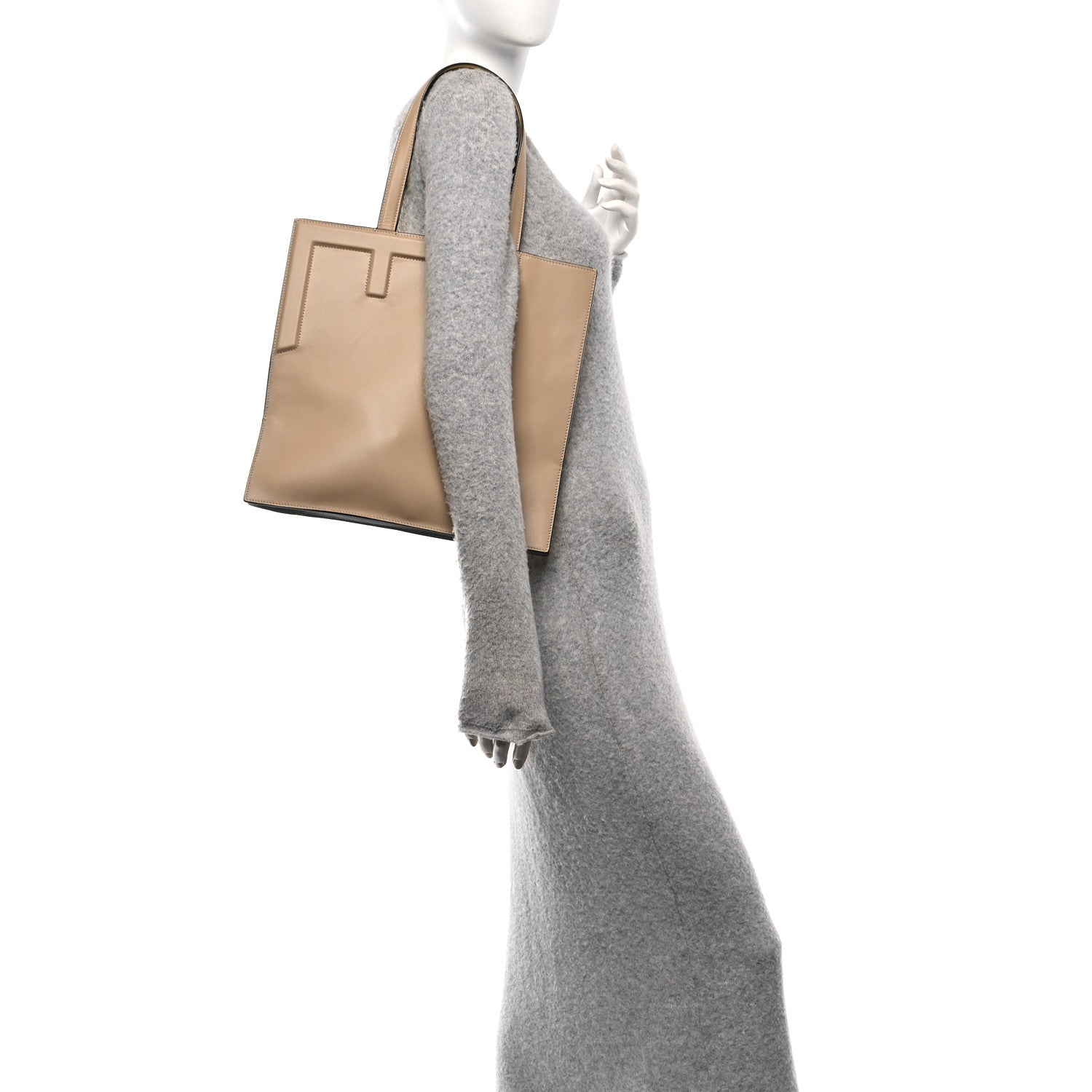 Vitello Bellagio Medium Fendi Flip Beige Amido Sorbet Anice