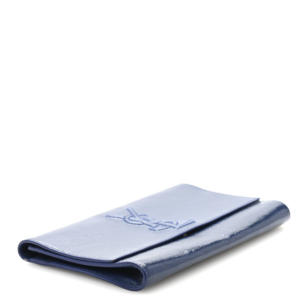 Textured Patent Monogram Large Belle De Jour Clutch Clutch