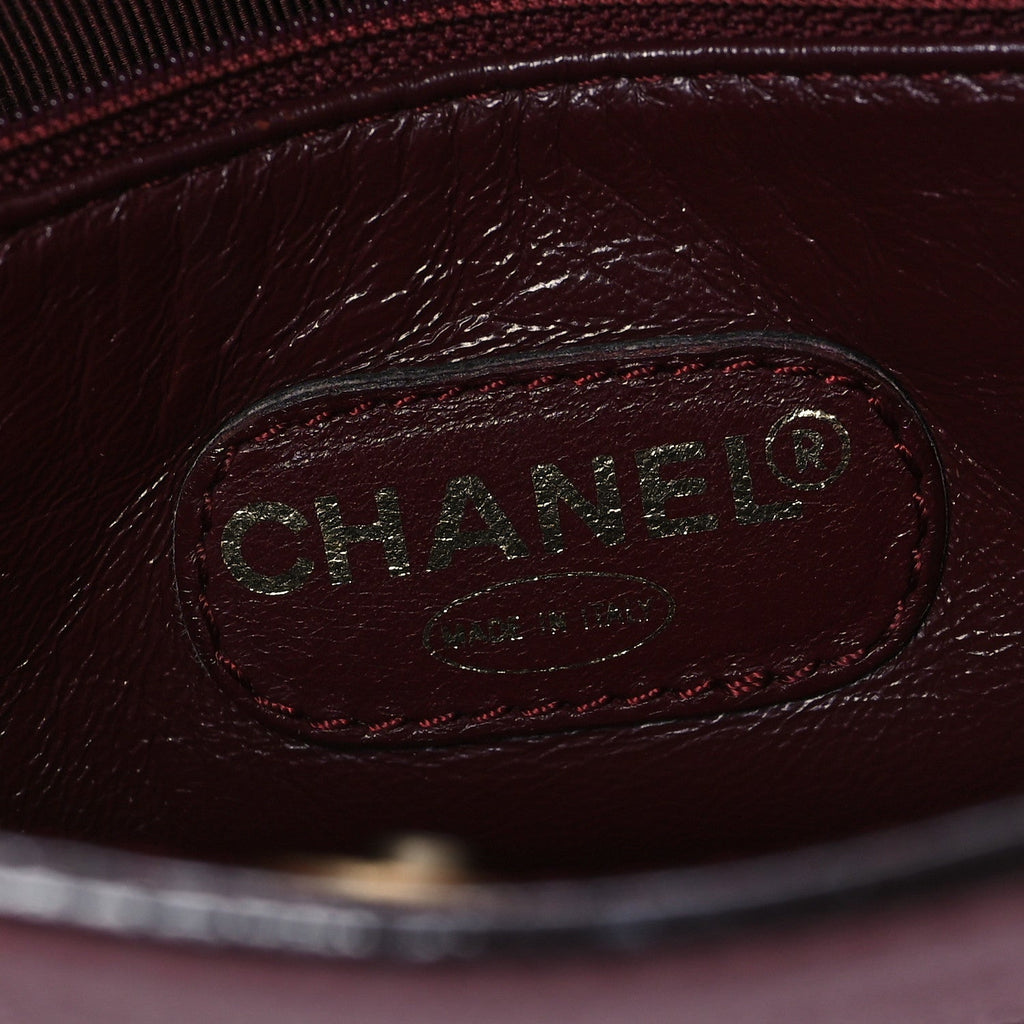Caviar Shoulder Bag Burgundy