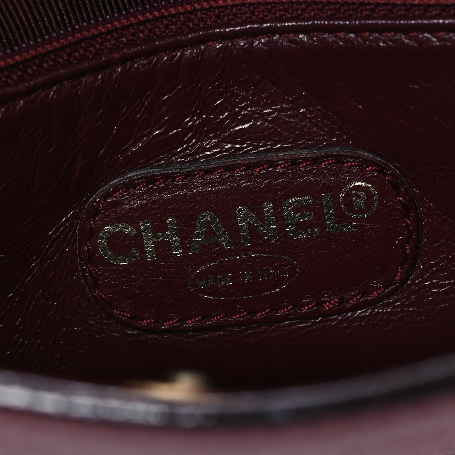 Caviar Shoulder Bag Burgundy
