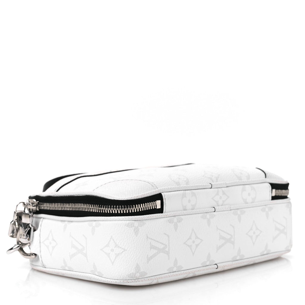 Taiga Monogram Alpha Messenger Optic White