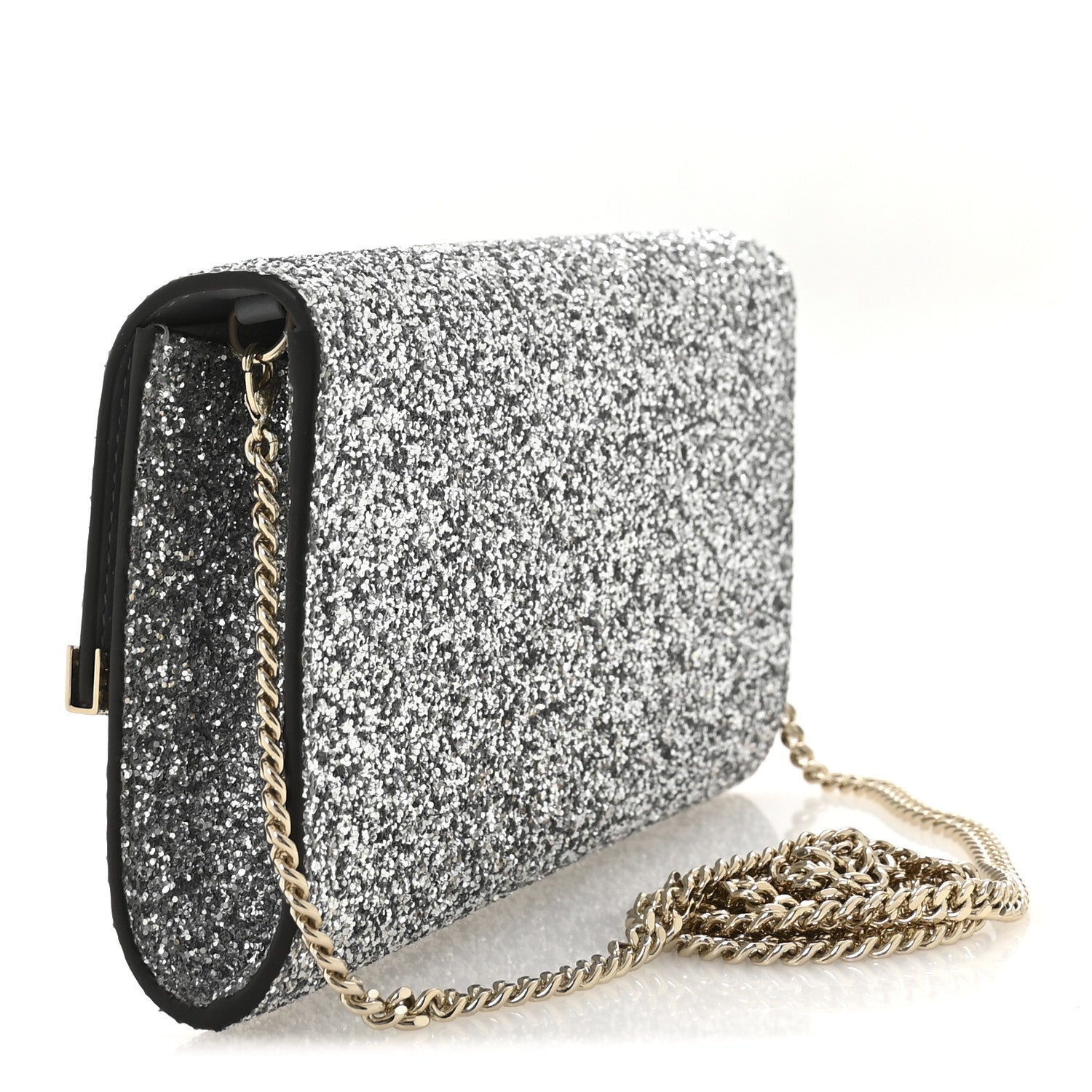 Glitter Emmie Clutch Silver