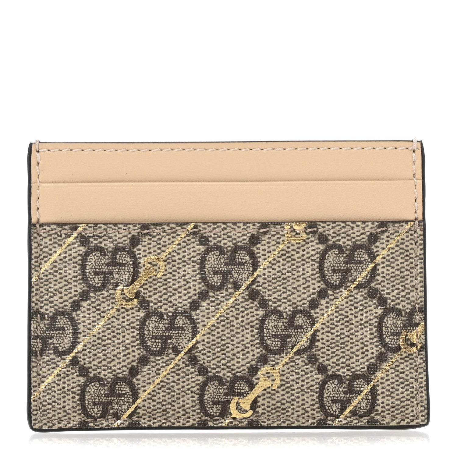 GG Supreme Monogram Horsebit  Holder Beige