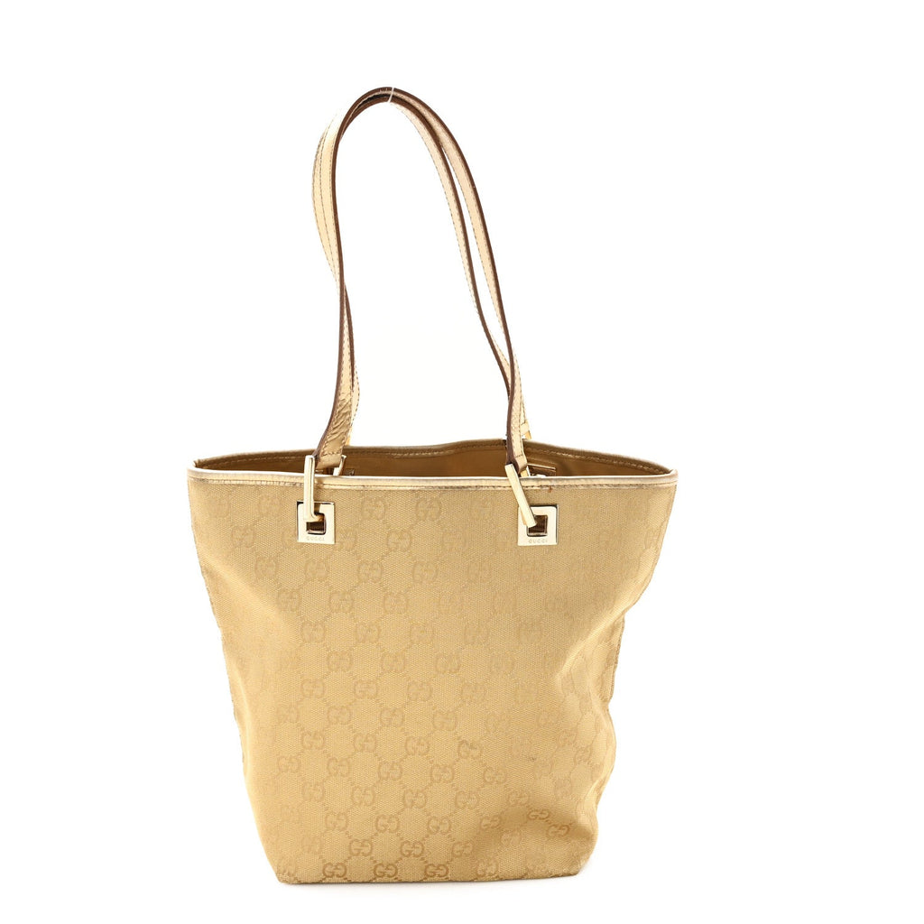 Monogram Small Bucket Tote Gold