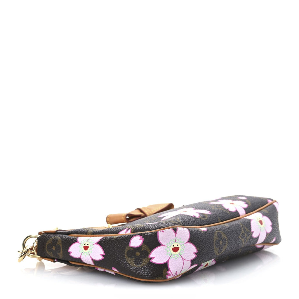 Monogram Cherry Blossom Pochette Accessories Brown