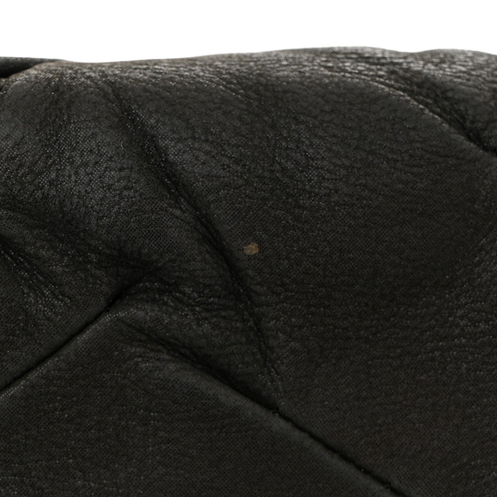 Iridescent Calfskin Glint Flap Black