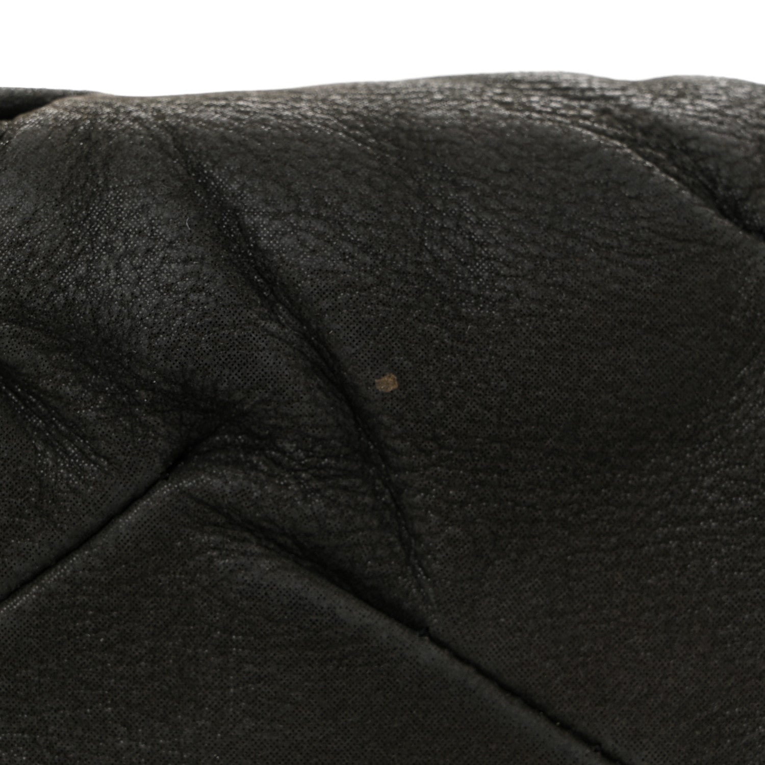 Iridescent Calfskin Glint Flap Black