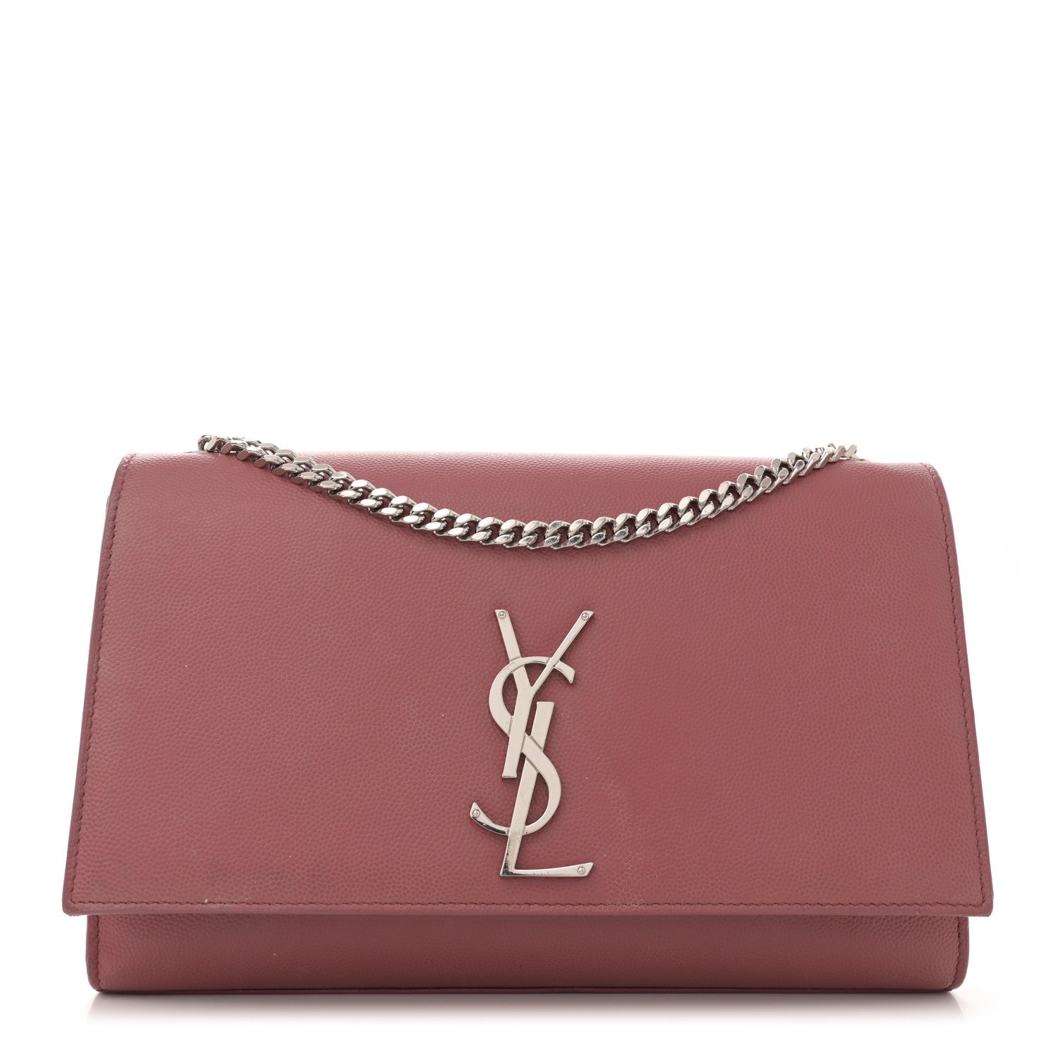 Grain De Poudre Medium Classic Monogram Kate Satchel Mystic Rose