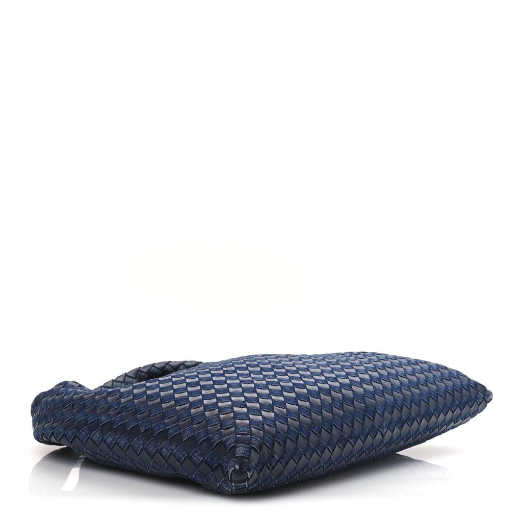 Denim Nappa Intrecciato Large Hop Abyss Indigo