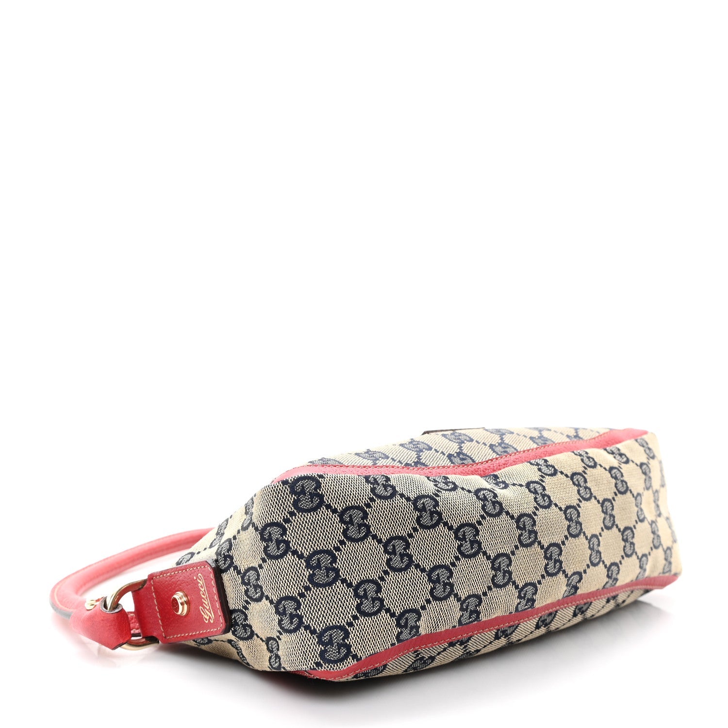 Monogram D Ring Abbey Pochette Navy Red