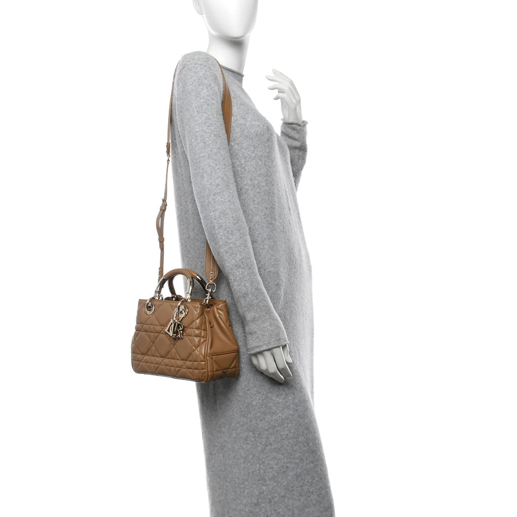 Lambskin Cannage Small The Lady 95.22 Beige