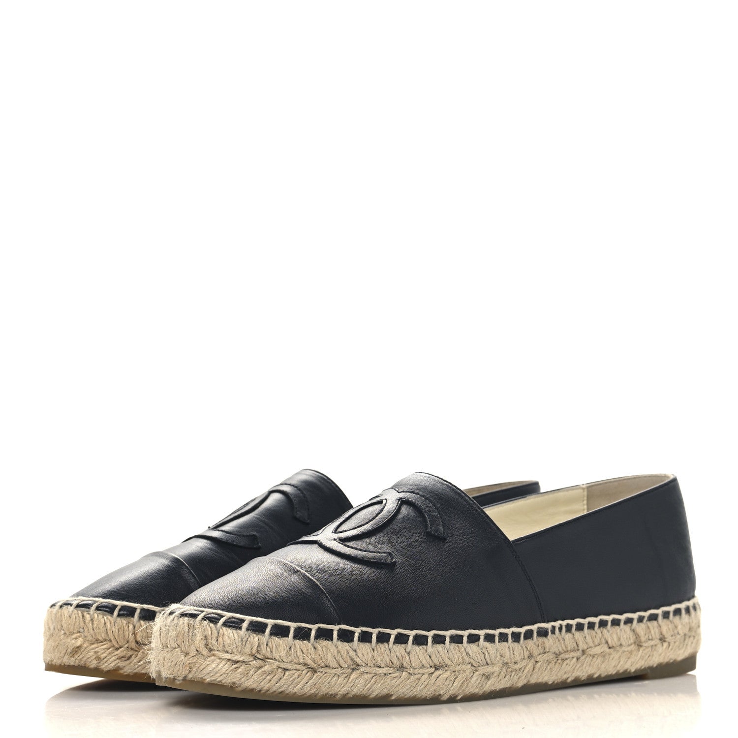 Lambskin CC Espadrilles 37 Dark Navy