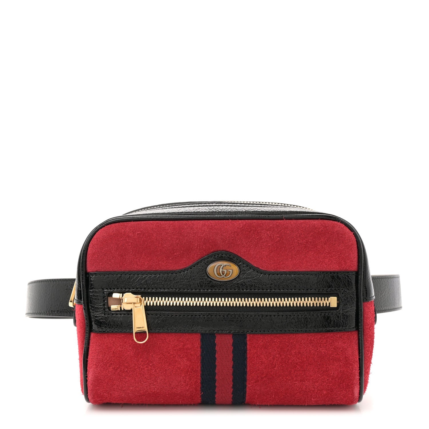 Suede Small Ophidia Belt Bag 95 38 Hibiscus Red
