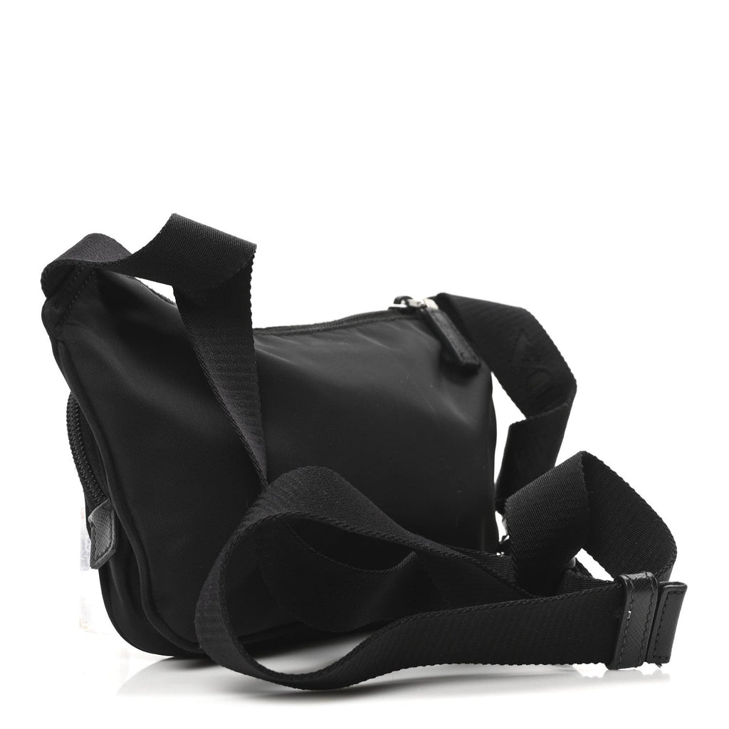 Re-Nylon Saffiano Belt Bag Black