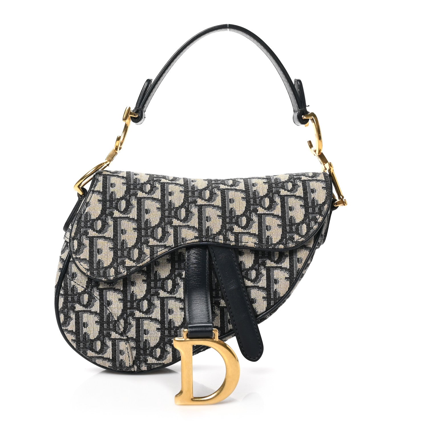 Oblique Mini Saddle Bag Blue