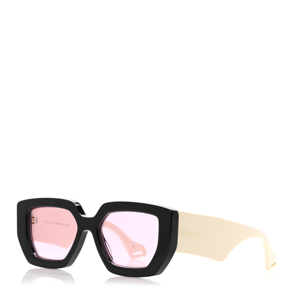 Square Frame Sunglasses GG0630S Black Ivory