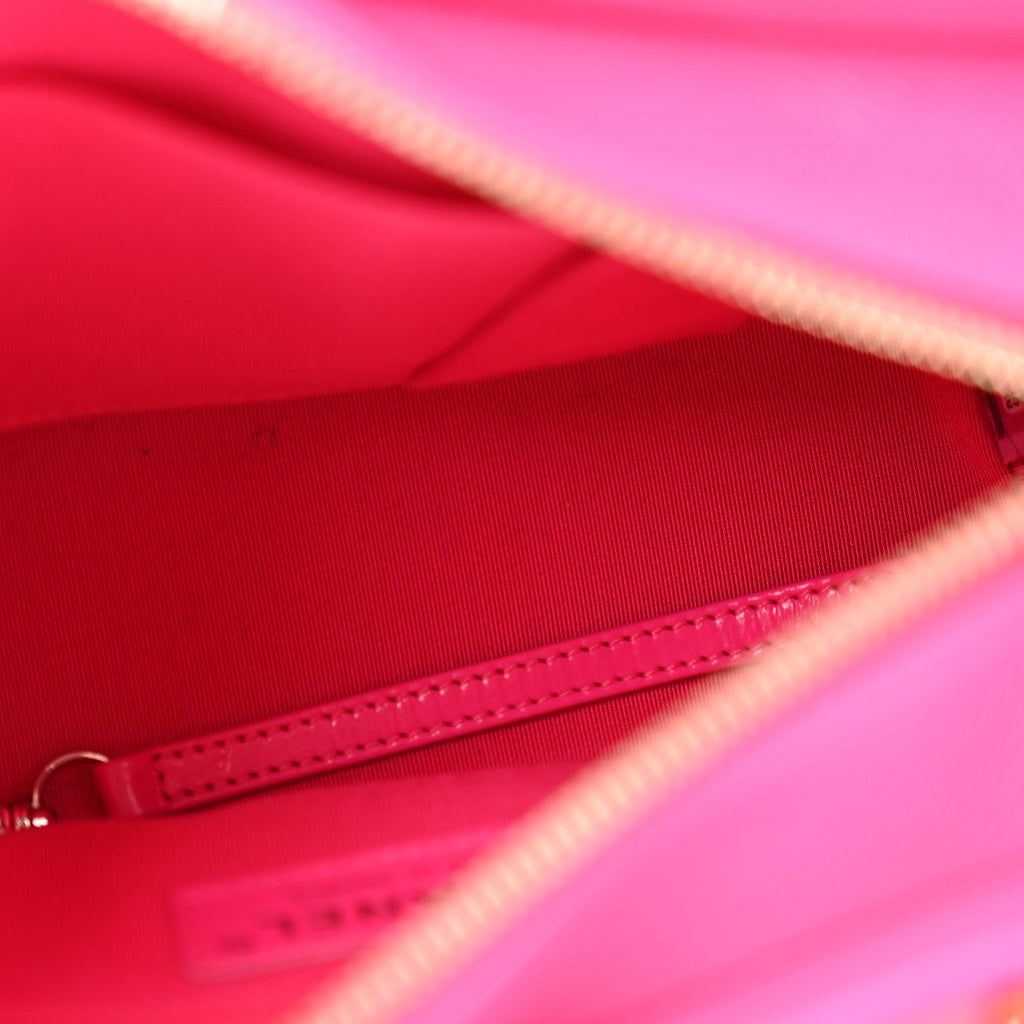 Goatskin Quilted Small Gabrielle Hobo Pink