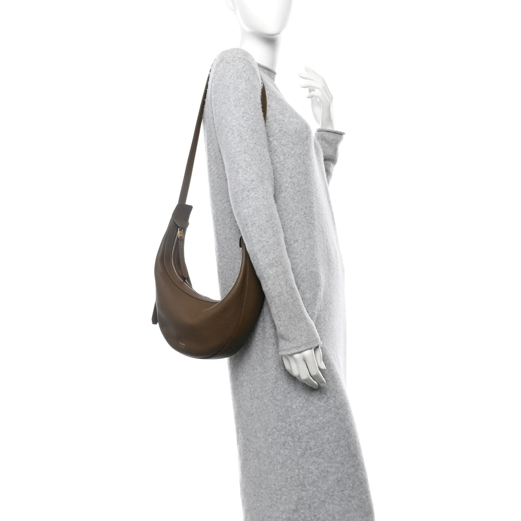 Pebbled Calfskin Augustina Hobo Hazelnut