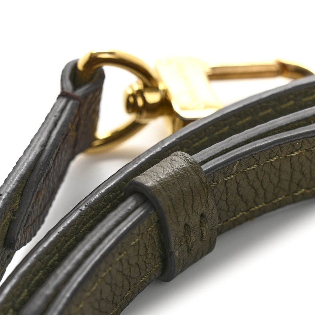 Calfskin Monogram Marignan Adjustable Shoulder Strap Kaki
