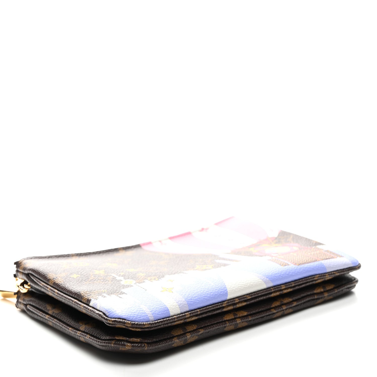 Monogram 2019 Christmas Animation Double Zip Pochette
