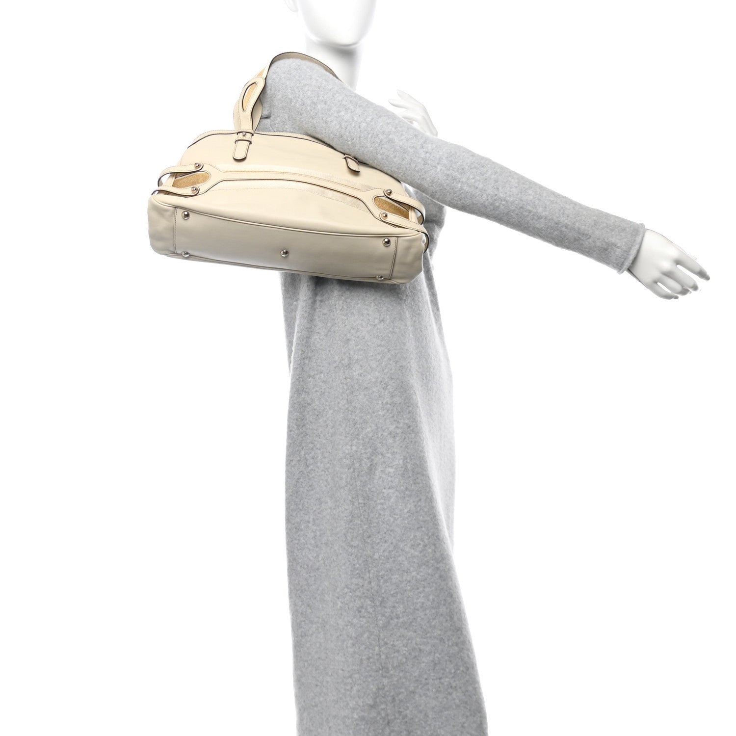 Calfskin Shoulder Bag Ivory