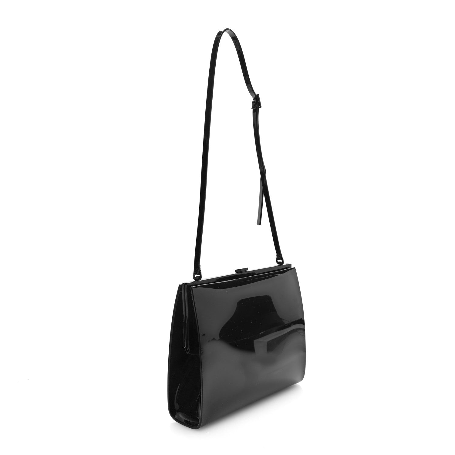 Vinyl Le-Anne Marie Shoulder Bag Black