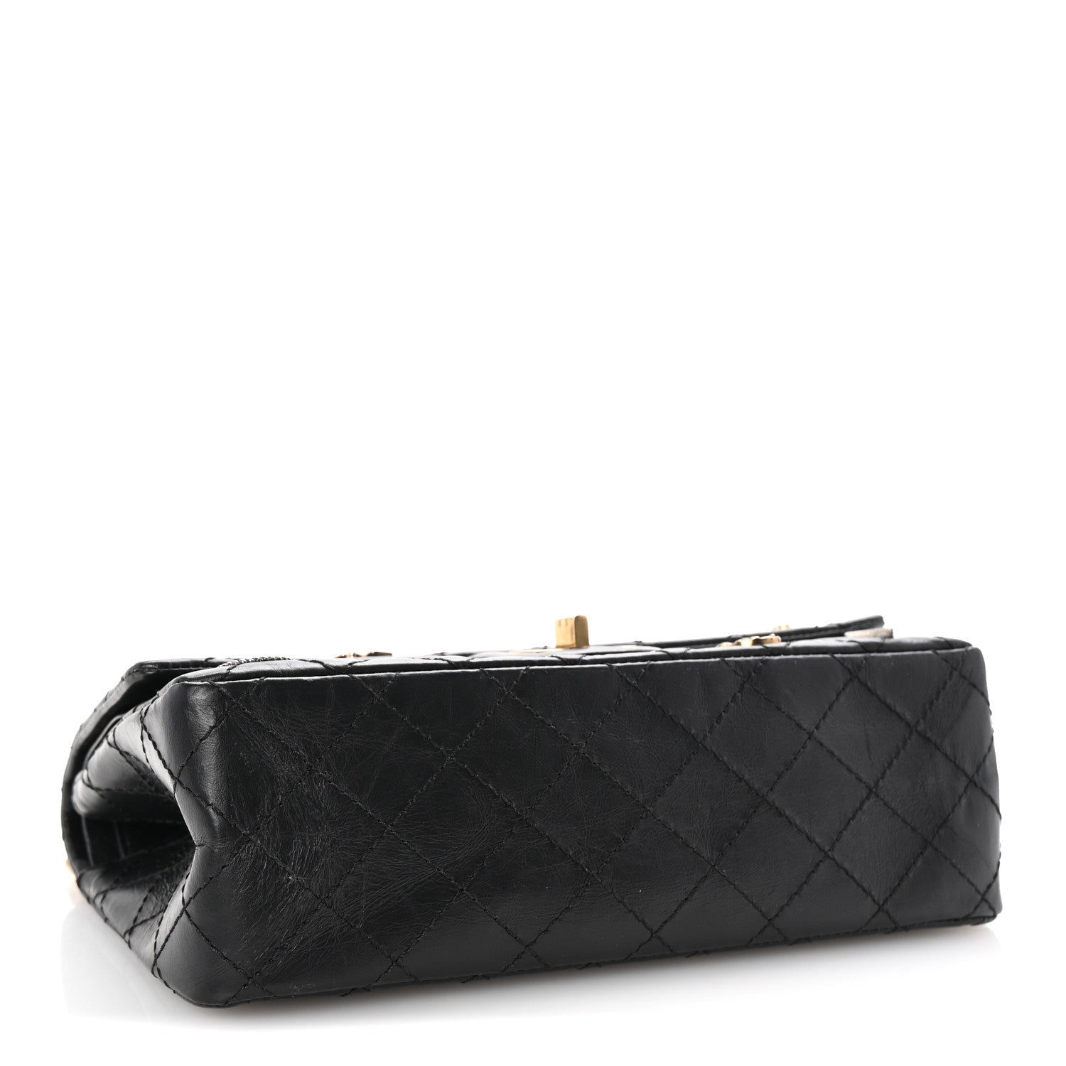 Aged Calfskin Quilted Casino 2.55 Reissue 225 Flap Black