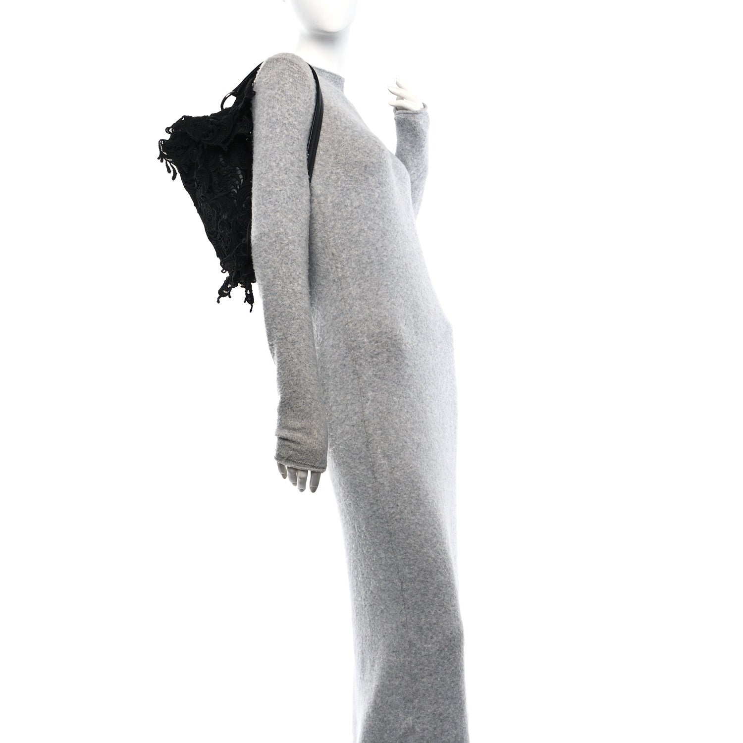 Lace Pizzo S Baguette Black