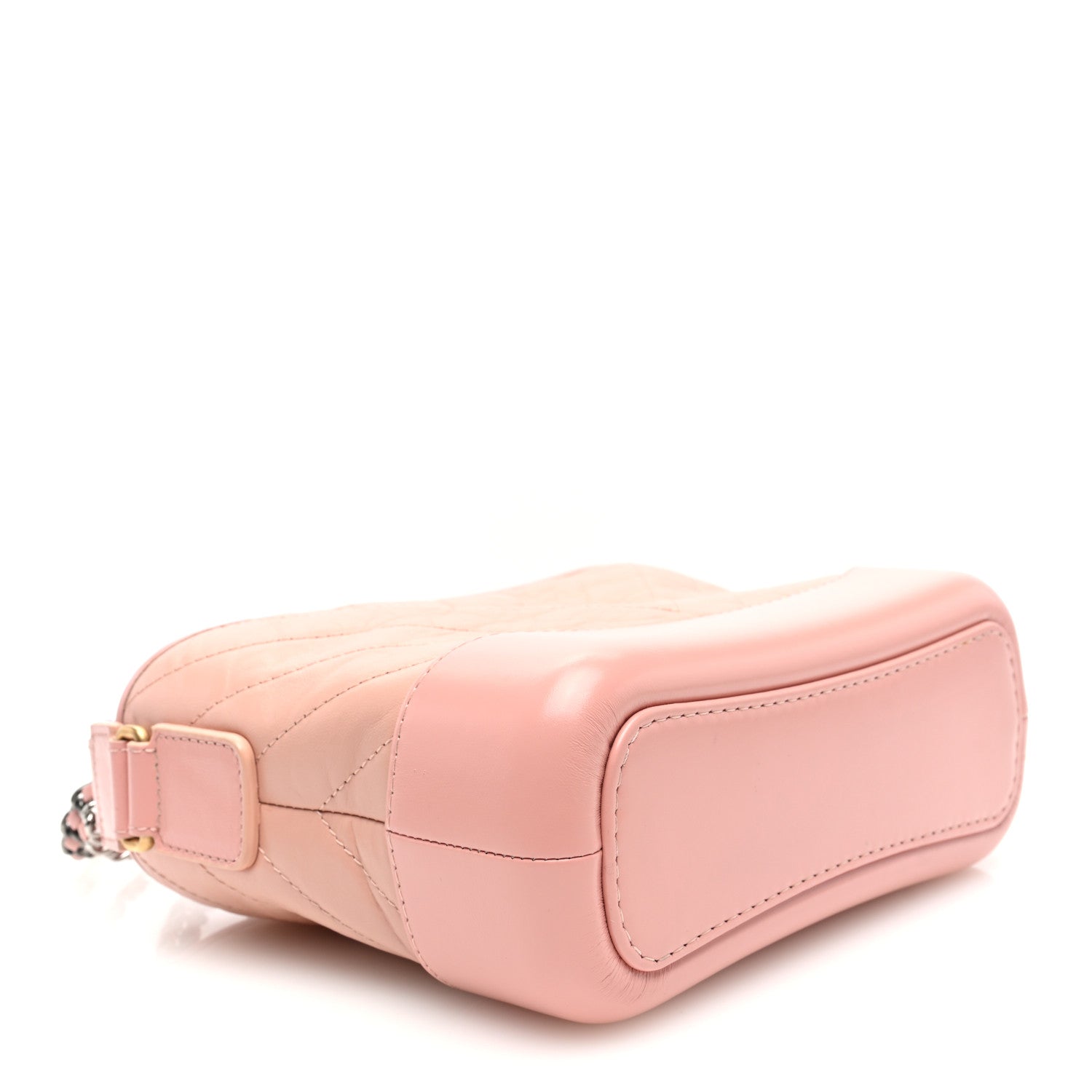 Aged Calfskin Chevron Quilted Small Gabrielle Hobo Pink