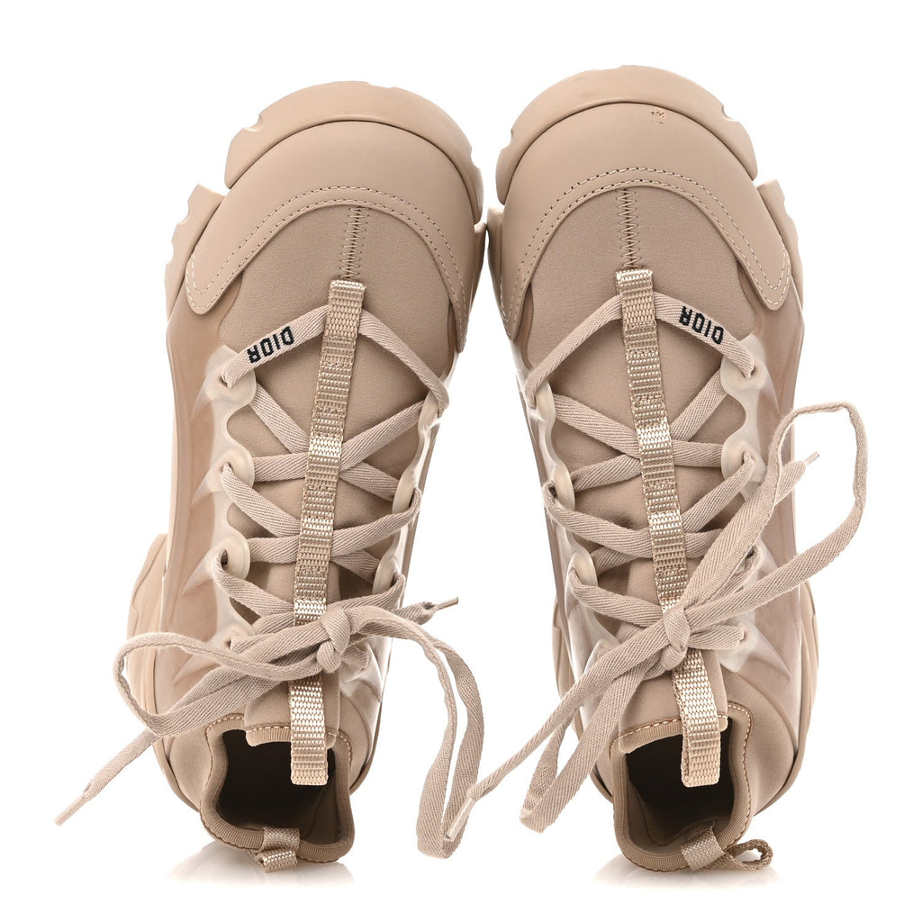 Neoprene Rubber Womens D-Connect Sneakers 36.5 Nude