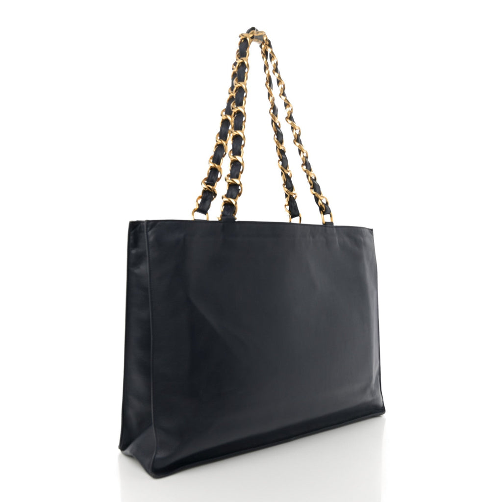 Lambskin CC Tote Navy