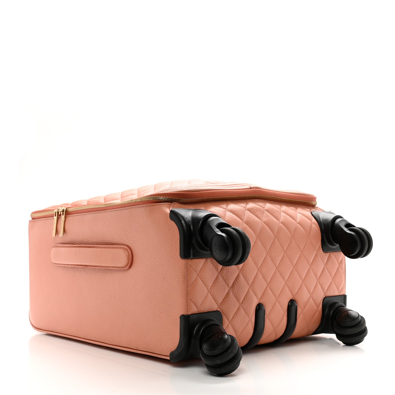Calfskin Quilted Coco Case Trolley Pink