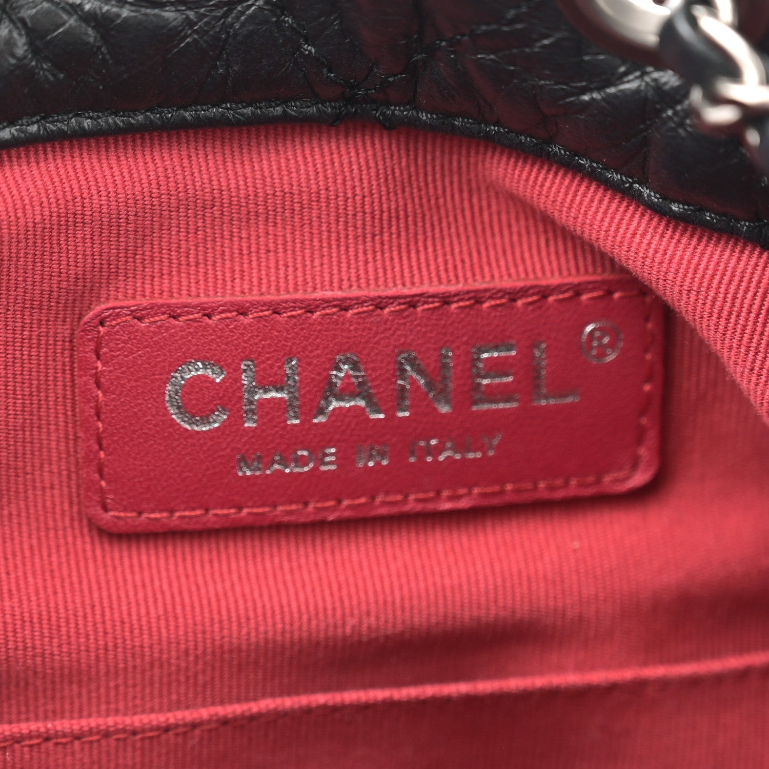 Aged Calfskin Quilted Small Gabrielle Backpack Black