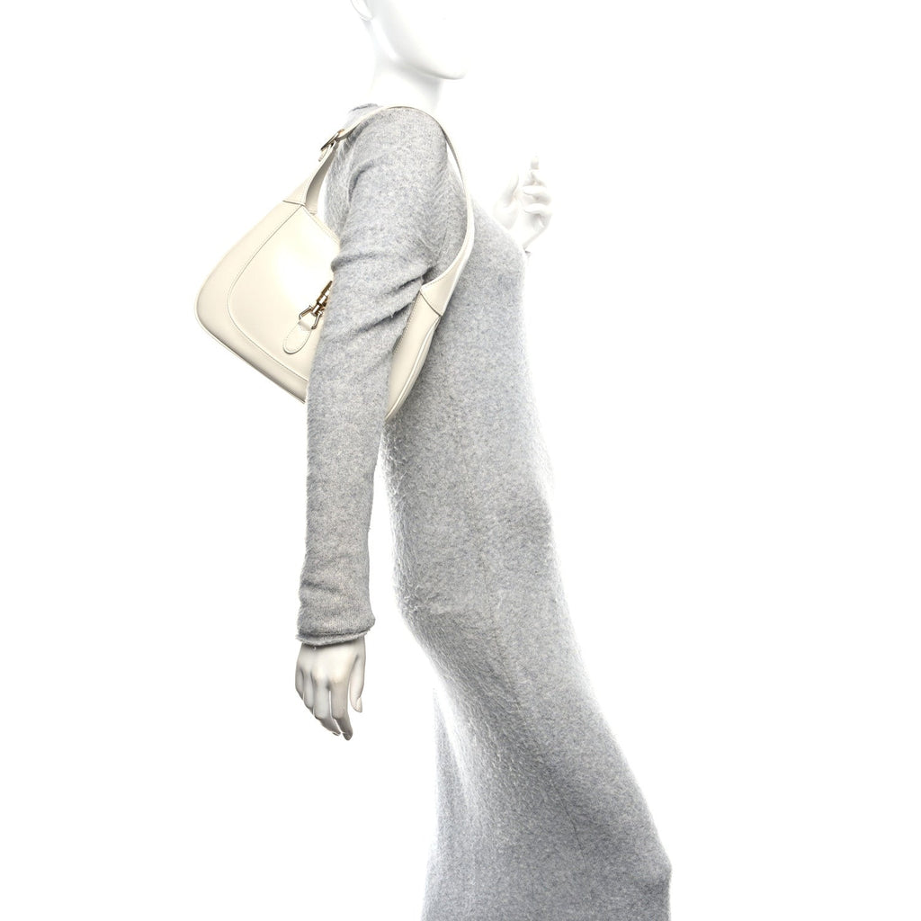 Boarded Dyana Lux Calfskin Small Jackie 1961 Hobo Mystic White
