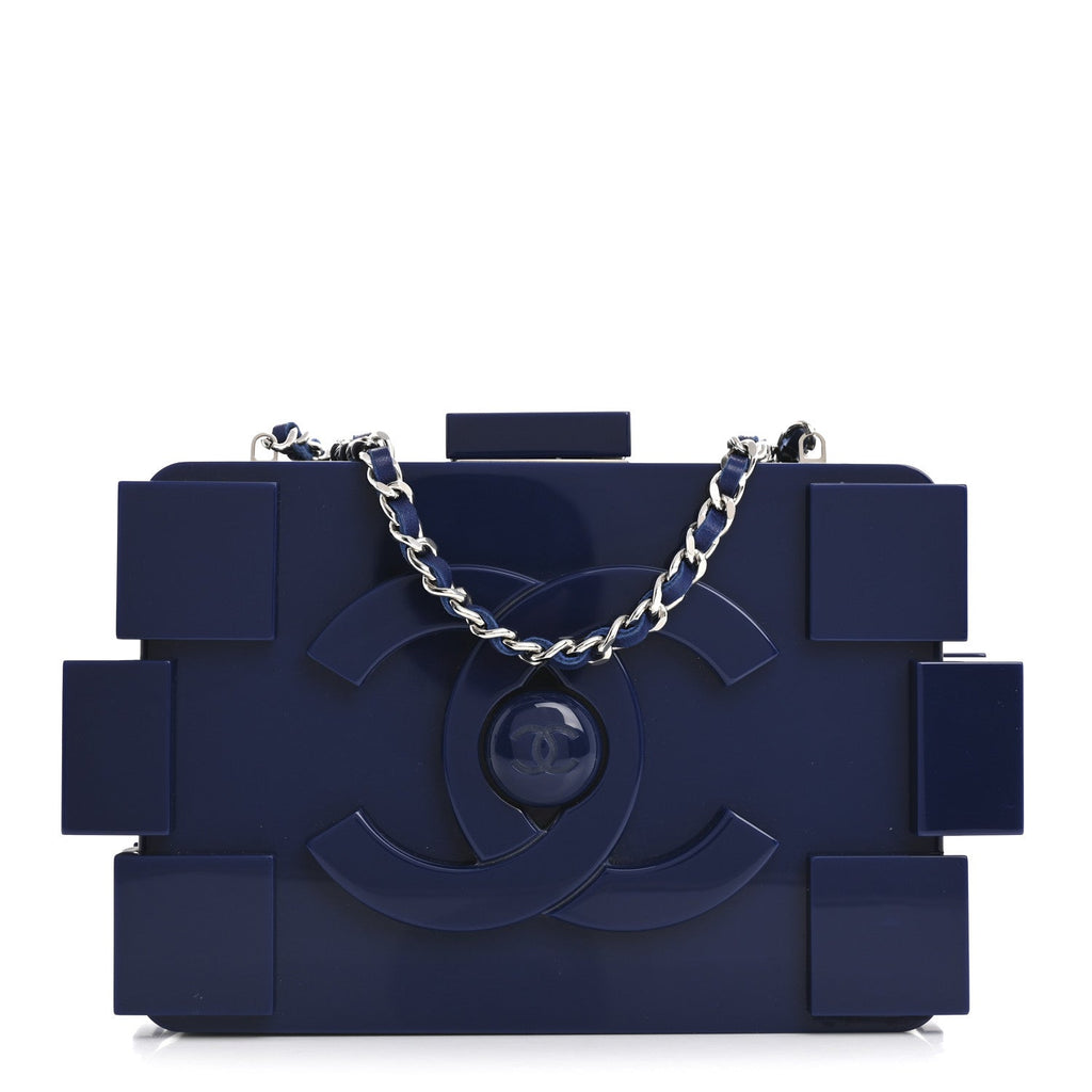 Plexiglass Boy Brick Lego Clutch Dark Blue