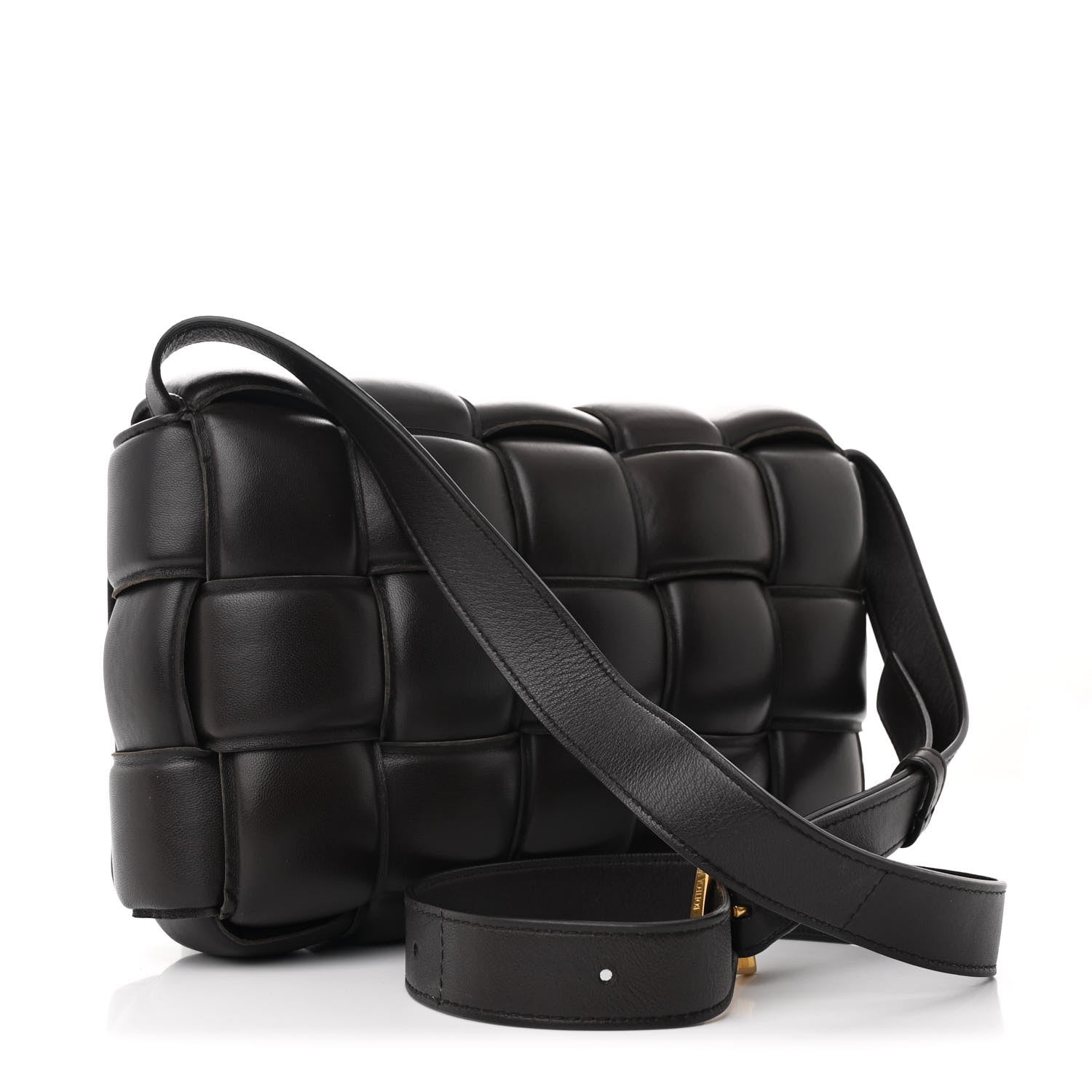 Nappa Maxi Intreccio Padded Cassette Crossbody Bag Fondant