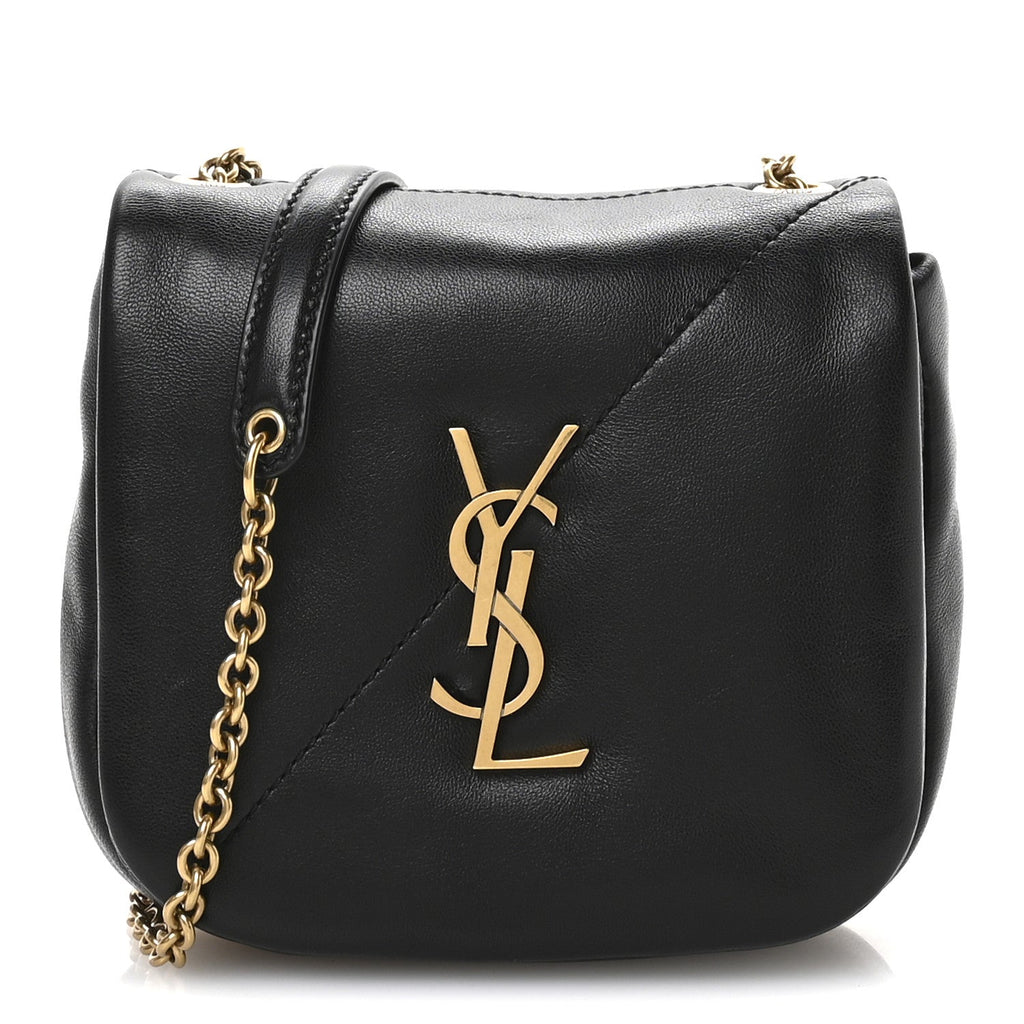 Lambskin Patchwork Monogram Nano Jamie 4.3 Black