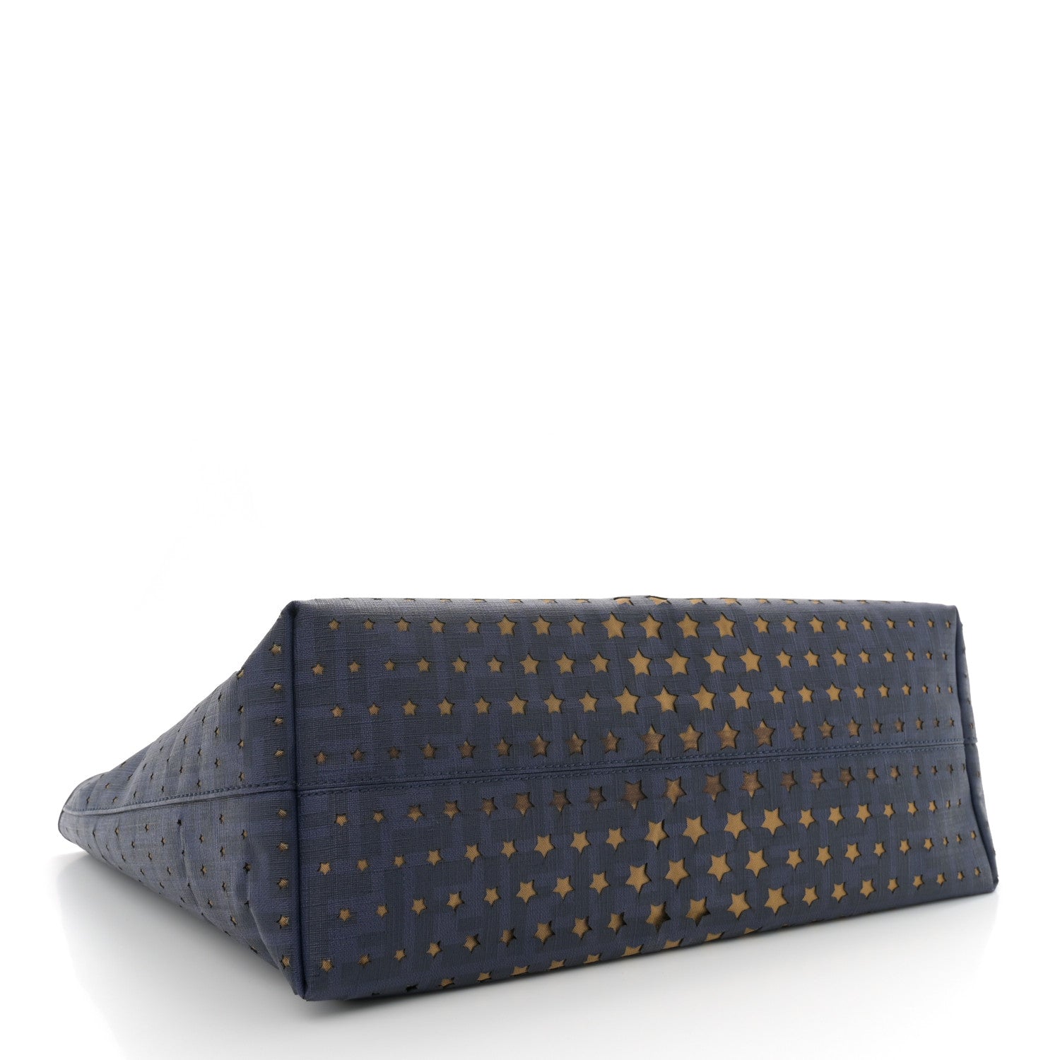 Zucca Spalmati Stars Medium Roll Tote Blue