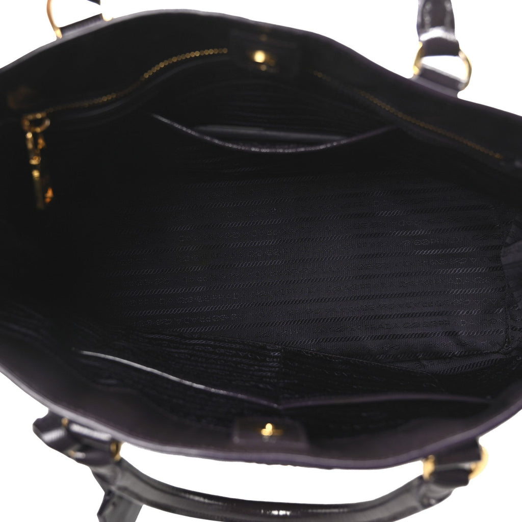 Saffiano Vernice Large Tote Uva