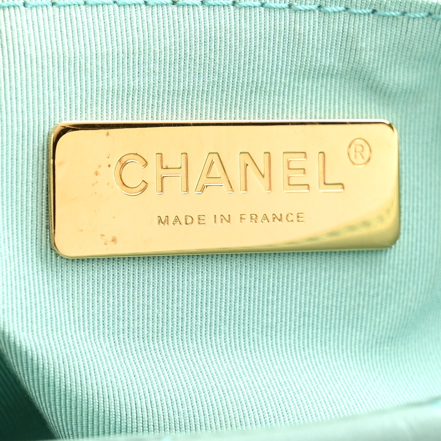 Goatskin Quilted Medium Chanel 19 Flap Light Blue