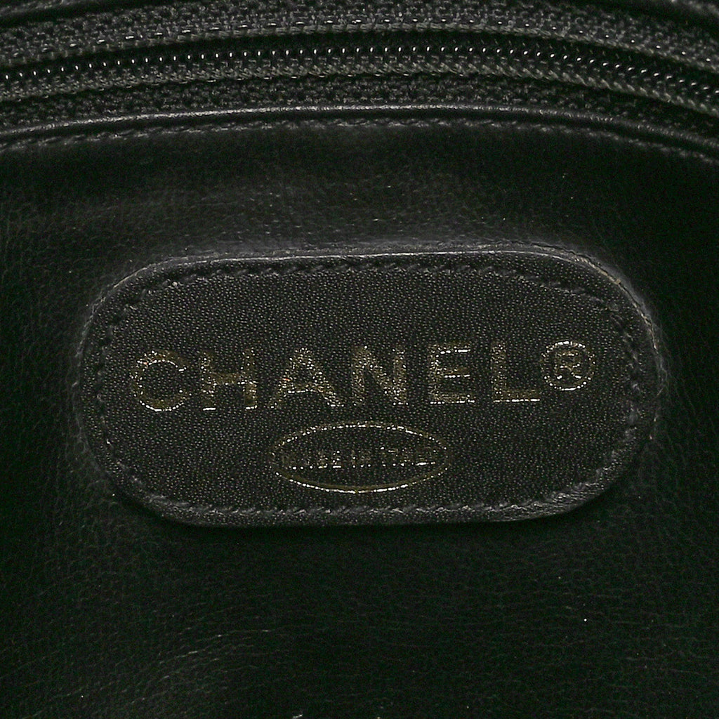 Caviar Large CC Shoulder Bag Black