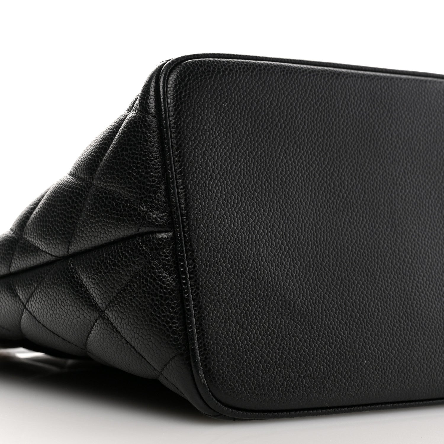 Caviar Quilted Medallion Tote Black