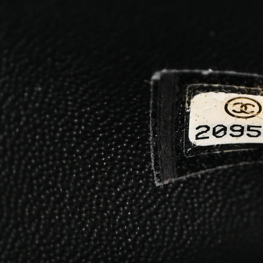 Glazed Aged Calfskin Quilted 2.55 Reissue 225 Flap So Black