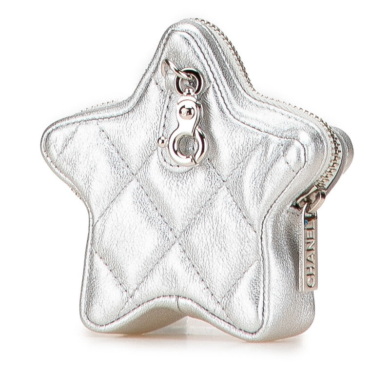 Chanel Coco Mark Star Matelassé Lambskin Coin Case