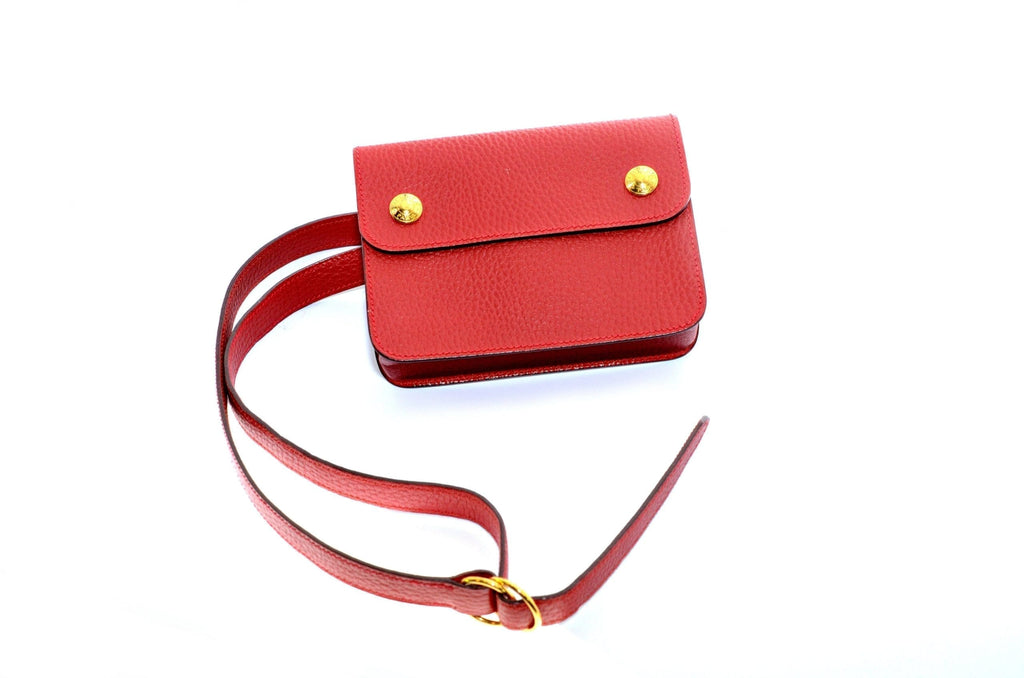 HERMÈS Leather Flap Bum Leather Pochette Waist bag